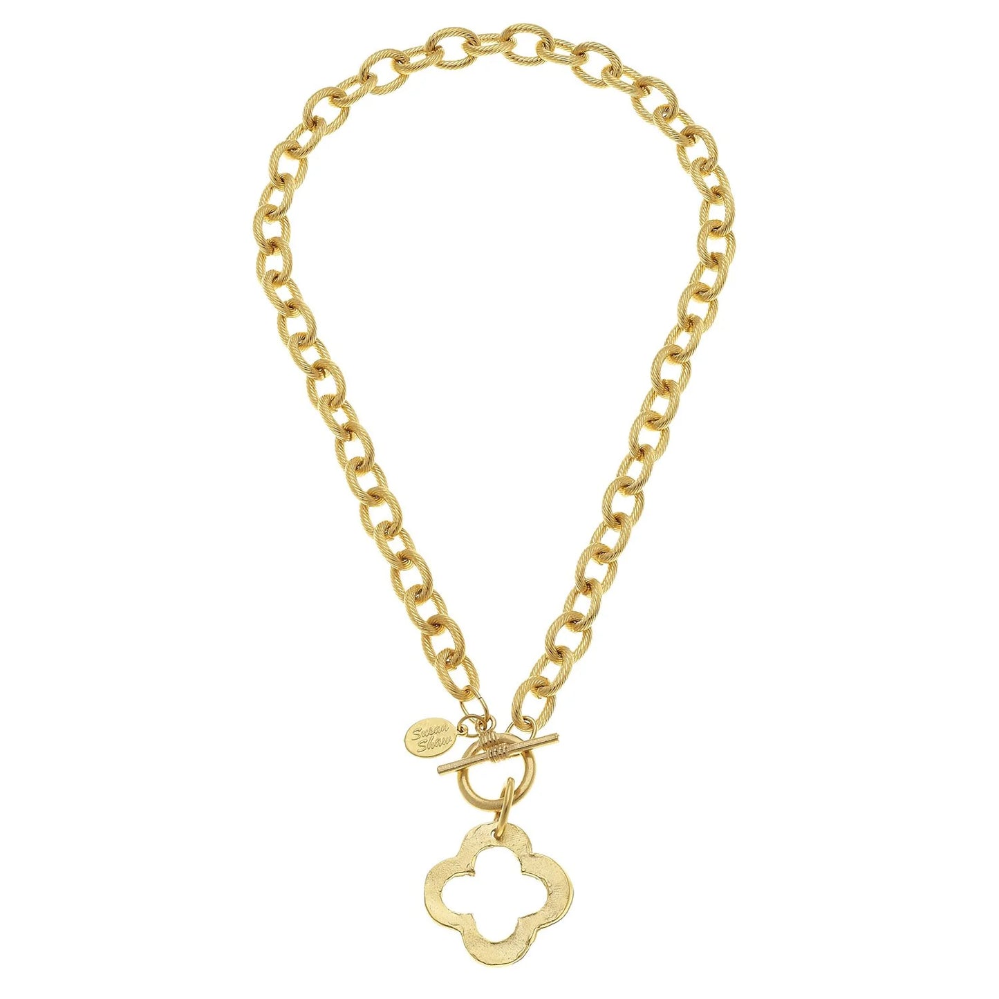 Open Clover Toggle Necklace - Eden Lifestyle