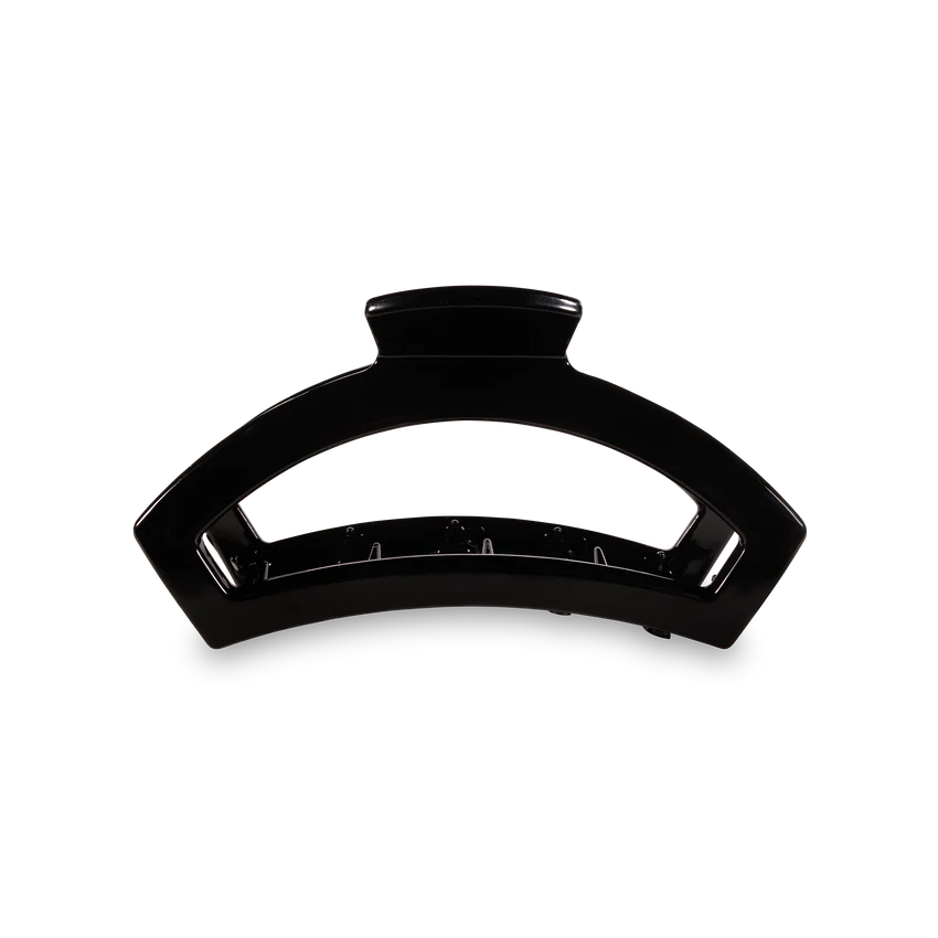 Open Jet Black Medium Hair Clip - Eden Lifestyle