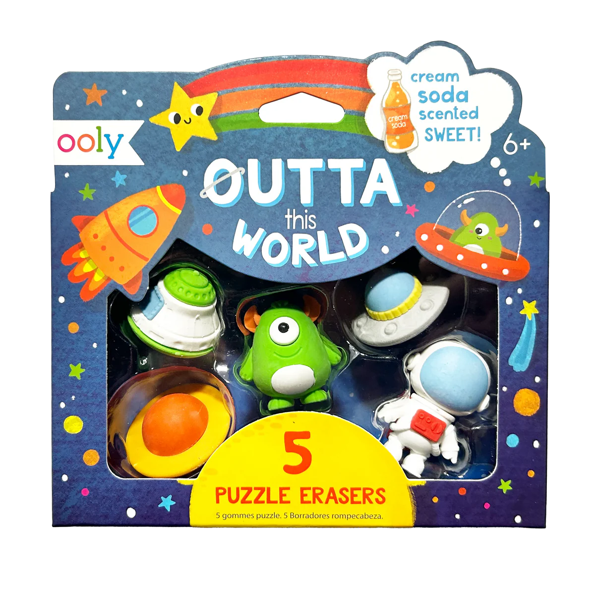 Outta This World Scented Puzzle Erasers - Set of 5 - Eden Lifestyle