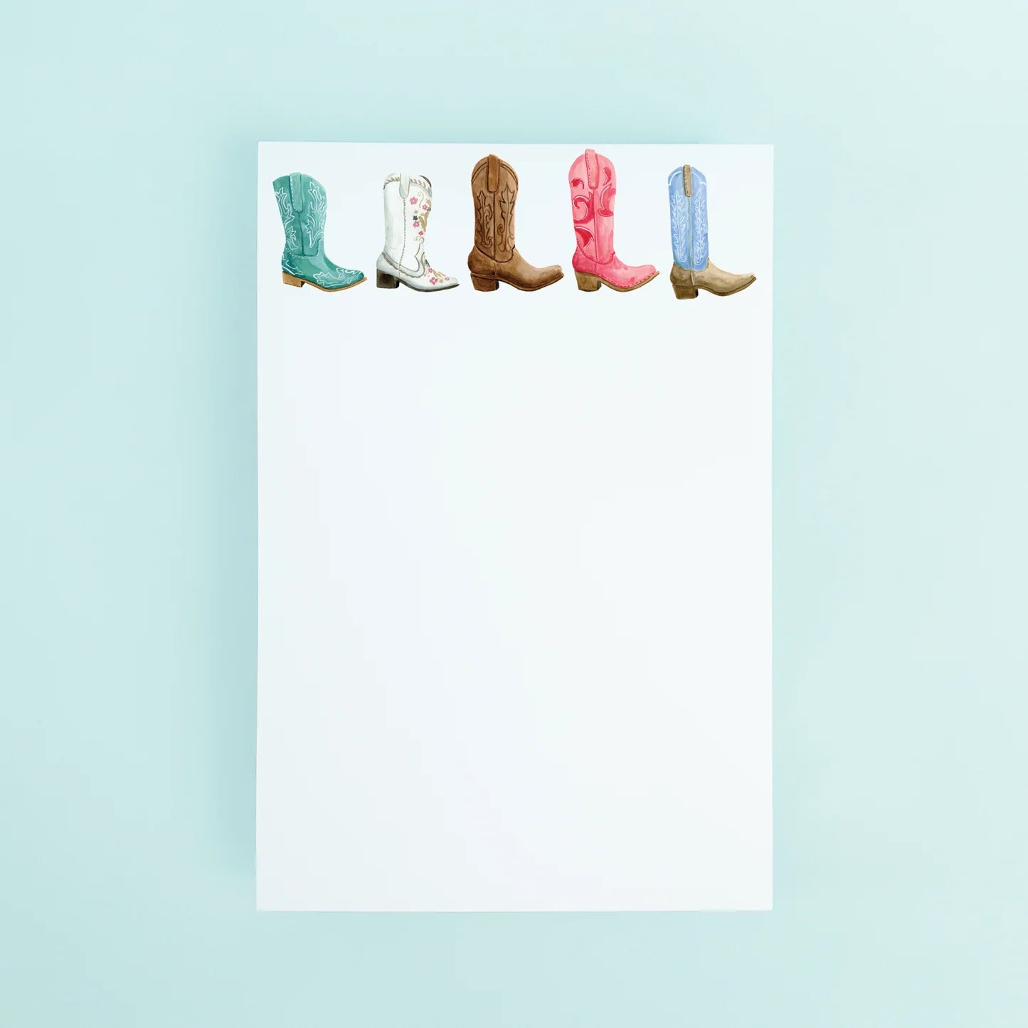 Colorful Cowboy Boots Notepad - Eden Lifestyle