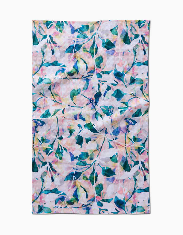 Painted Foliage Kitchen Tea Towel - Eden Lifestyle