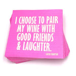 Pair Wine with Good Friends Cocktail Napkins 20ct - Eden Lifestyle