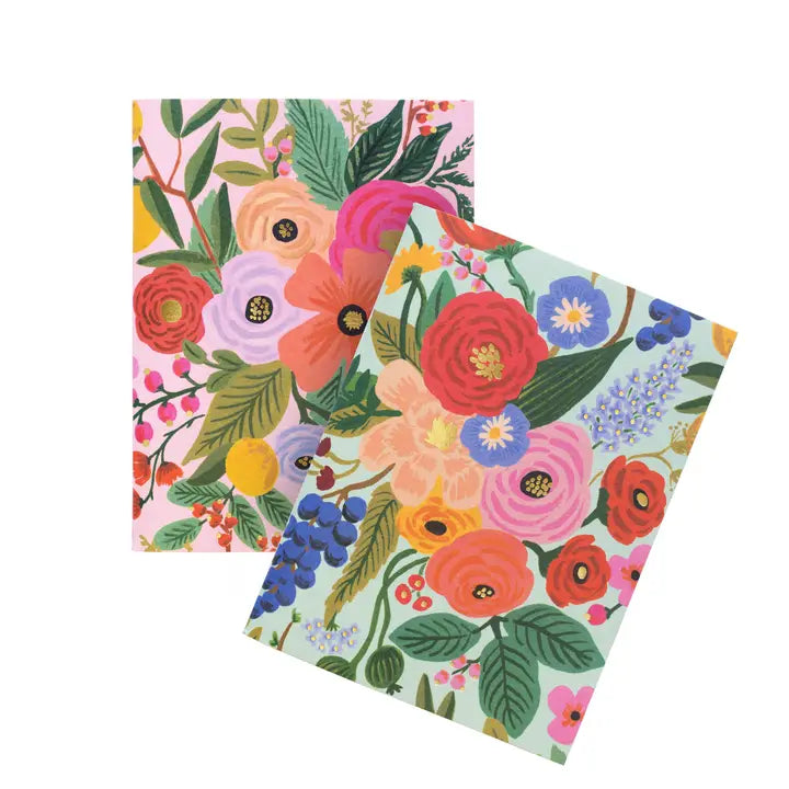 Pair of 2 Garden Party Pocket Notebooks - Eden Lifestyle
