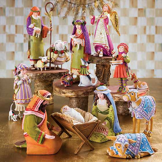 Patience Brewster Nativity Little Drummer Boy And Dog Figures - Eden Lifestyle