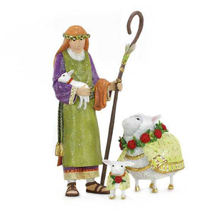 Patience Brewster Nativity Shepherd & Sheep Figures - Eden Lifestyle