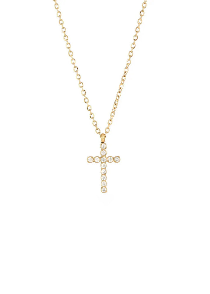 Pave Cross Necklace - Eden Lifestyle