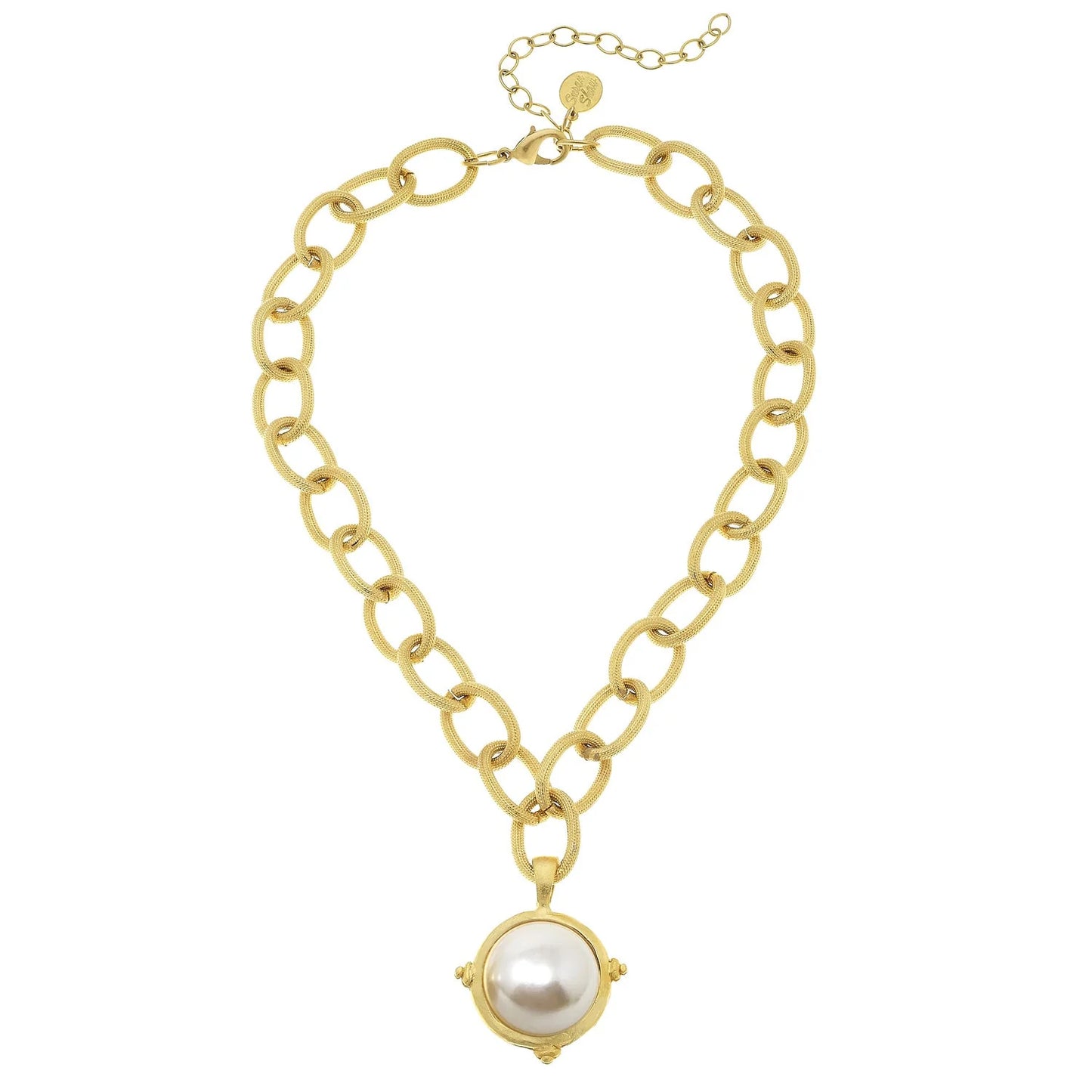 Pearl Cab Chain Necklace - Eden Lifestyle