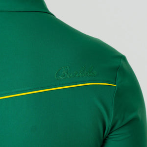 Pearl Snap Performance Polo - Green and Yellow