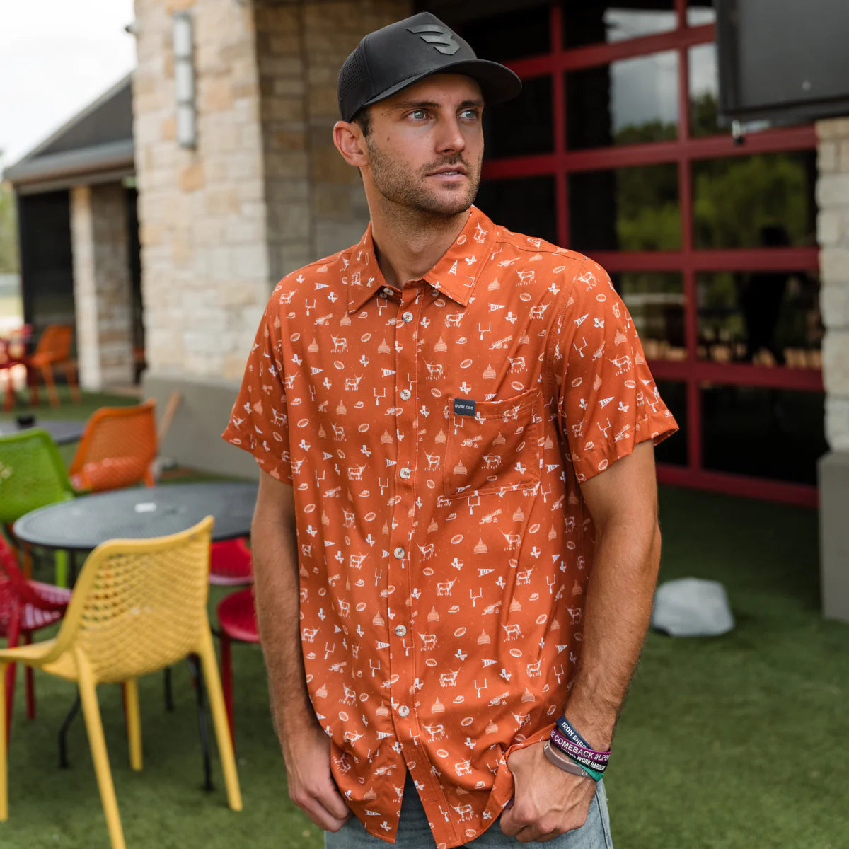 Performance Button Up - Gameday in Austin - Eden Lifestyle
