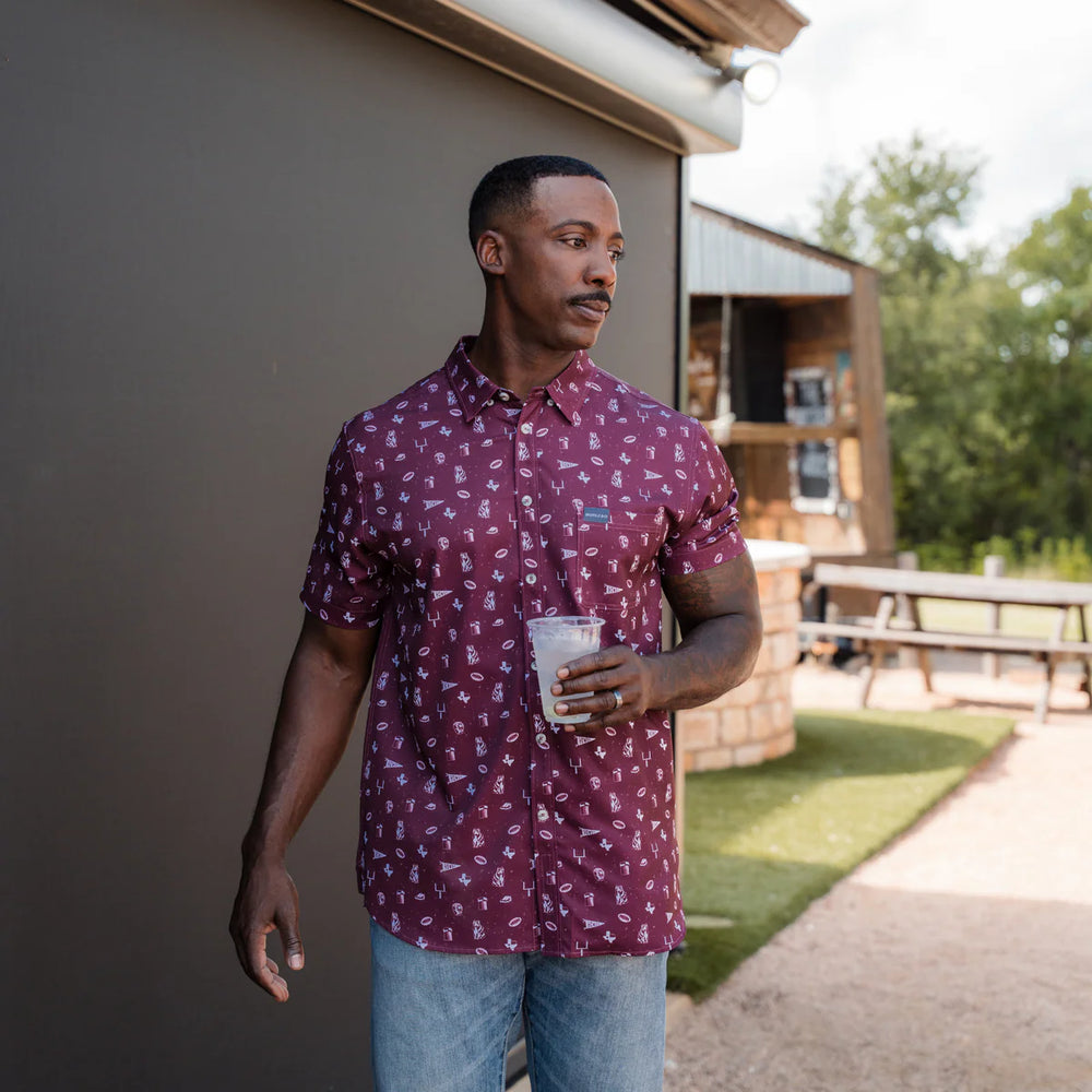 Performance Button Up - Gameday in College Station - Eden Lifestyle