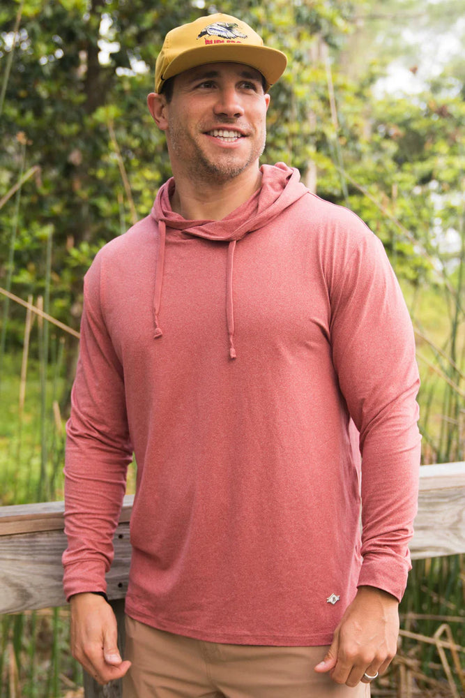 Performance Hoodie - Heather Brick - Eden Lifestyle