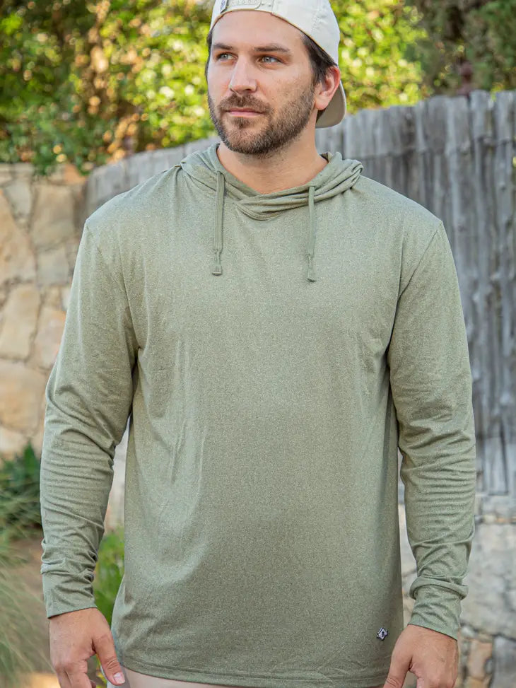 Performance Hoodie - Heather Sage - Eden Lifestyle