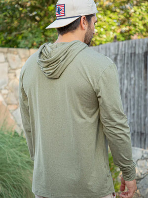 Performance Hoodie - Heather Sage - Eden Lifestyle