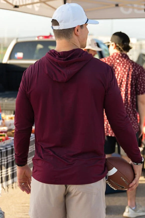 Performance Hoodie - Maroon - Eden Lifestyle