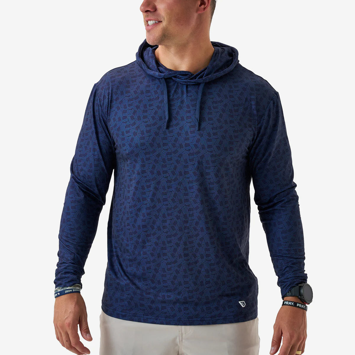 Performance Hoodie - Stars and Stripes - Navy - Eden Lifestyle