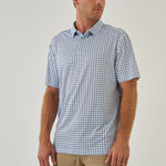 Performance Polo - Texas - White & Navy - Eden Lifestyle