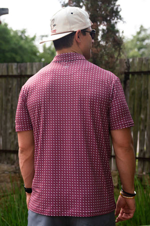 Performance Polo - Texas Maroon - Eden Lifestyle