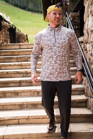 Performance Quarter Zip - Deer Camo - Eden Lifestyle