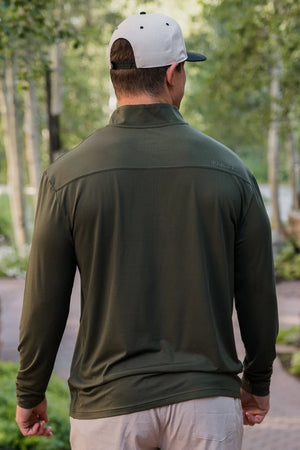Performance Quarter Zip - Mallard Green - Eden Lifestyle