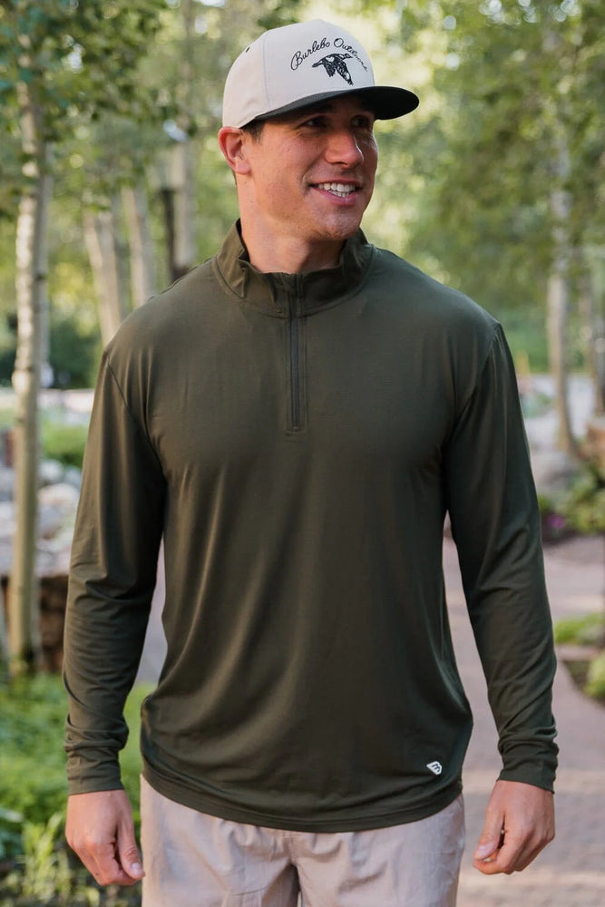 Performance Quarter Zip - Mallard Green - Eden Lifestyle