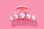 Pink Acrylic + Pearl Claw Clip - Eden Lifestyle