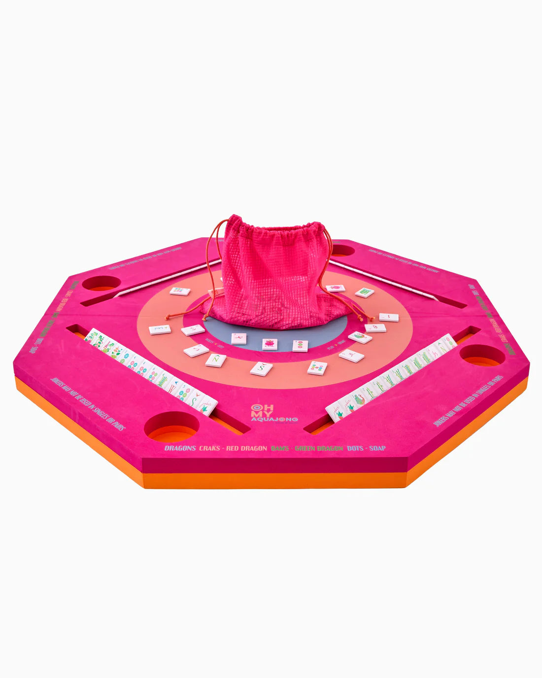 Pink Aqua Jong Pool Mat - Eden Lifestyle