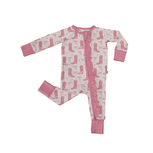Pink Boots Long Sleeve Pajamas - Eden Lifestyle