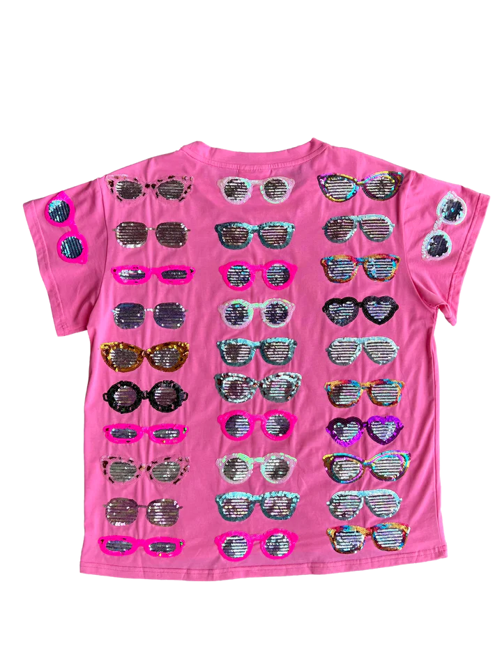 Pink Sunglasses Tee - Eden Lifestyle