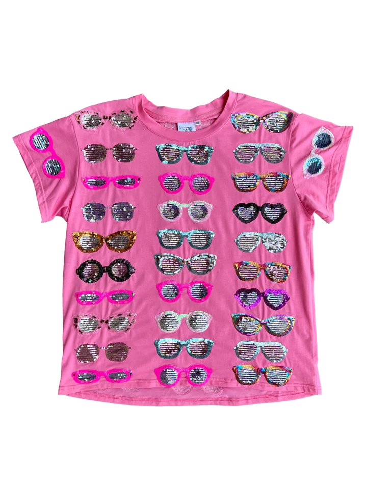 Pink Sunglasses Tee - Eden Lifestyle
