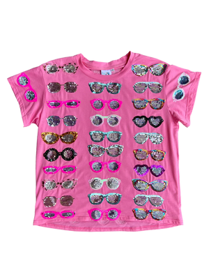 Pink Sunglasses Tee - Eden Lifestyle