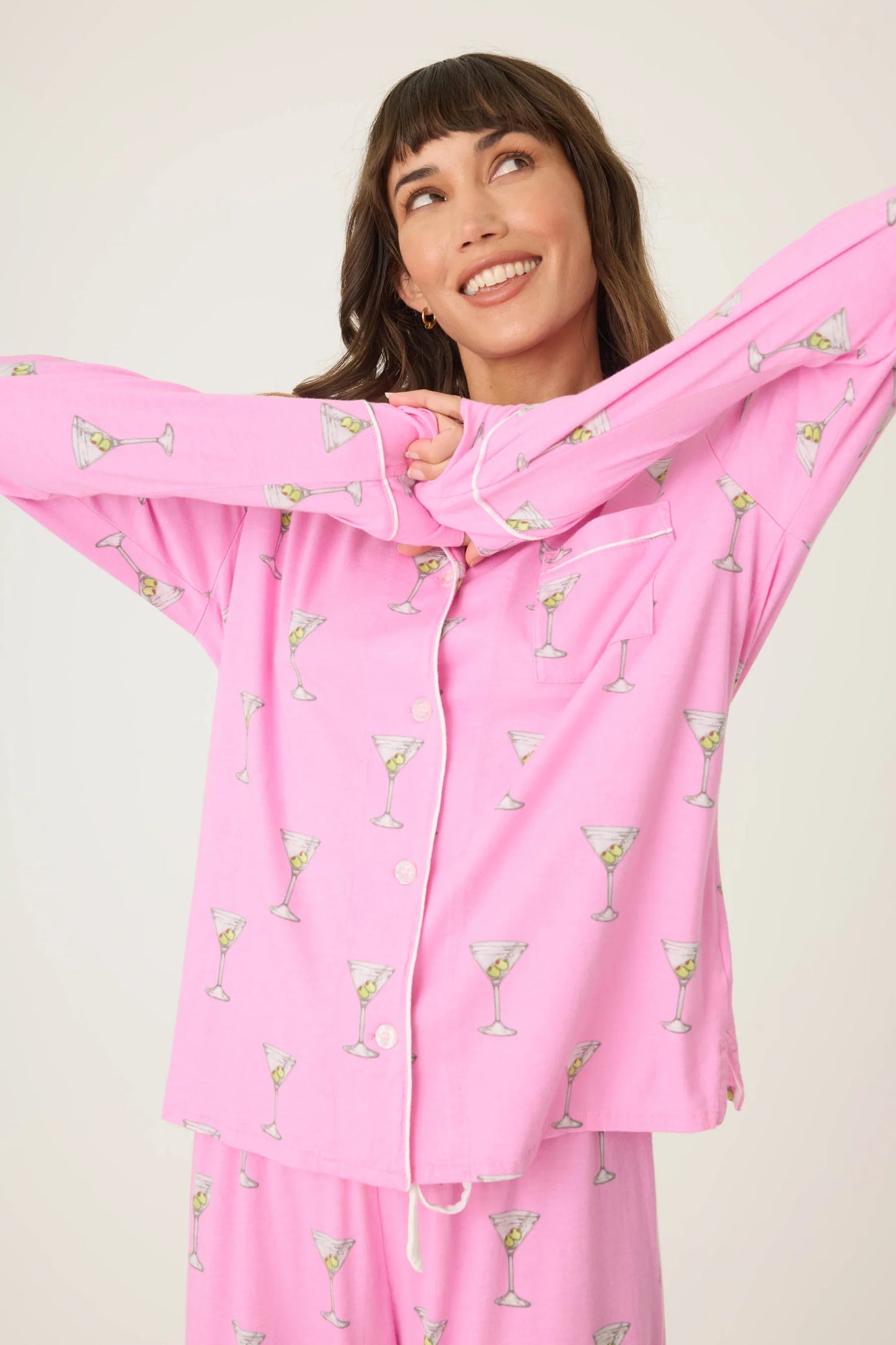 Playful Prints Drinks PJ Set - Eden Lifestyle