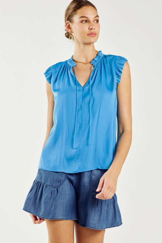 Pleated Sleeve Blouse - Eden Lifestyle