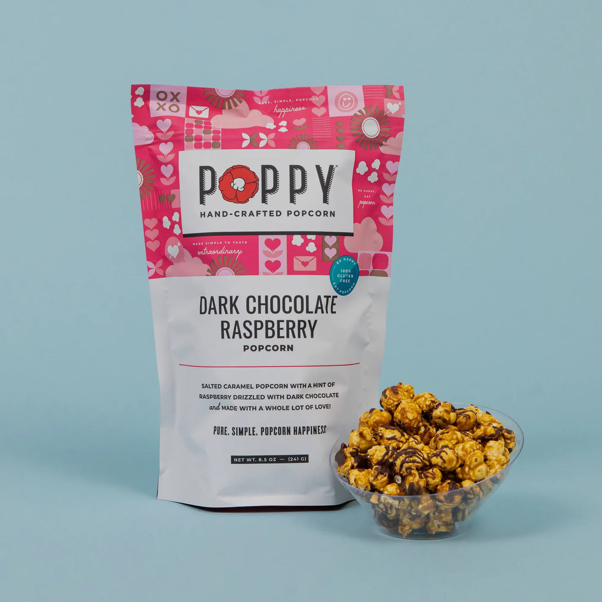 Poppy Chocolate Raspberry Poppy Popcorn Dark Chocolate Raspberry Popcorn – Eden Lifestyle