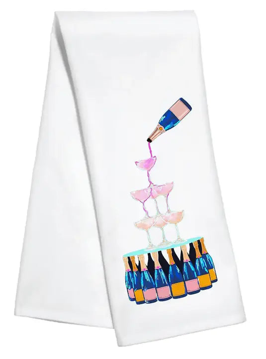 Pour Champagne Kitchen Towel - Eden Lifestyle