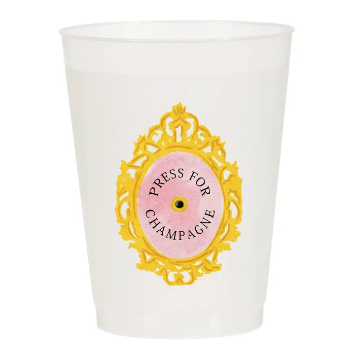 Press For Champagne Frosted Cups - Eden Lifestyle