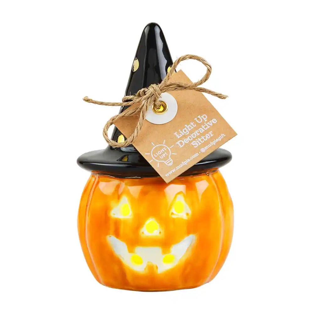 Pumpkin Light Up Sitter - Eden Lifestyle