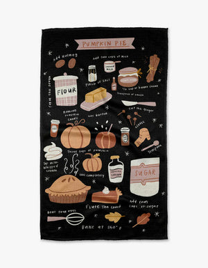 Pumpkin Pie Kitchen Tea Towel - Eden Lifestyle