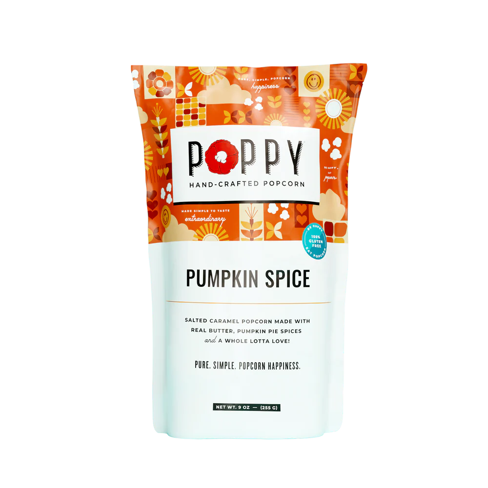 Poppy Handcrafted Popcorn Pumpkin Spice Market Bag - Eden Lifestyle