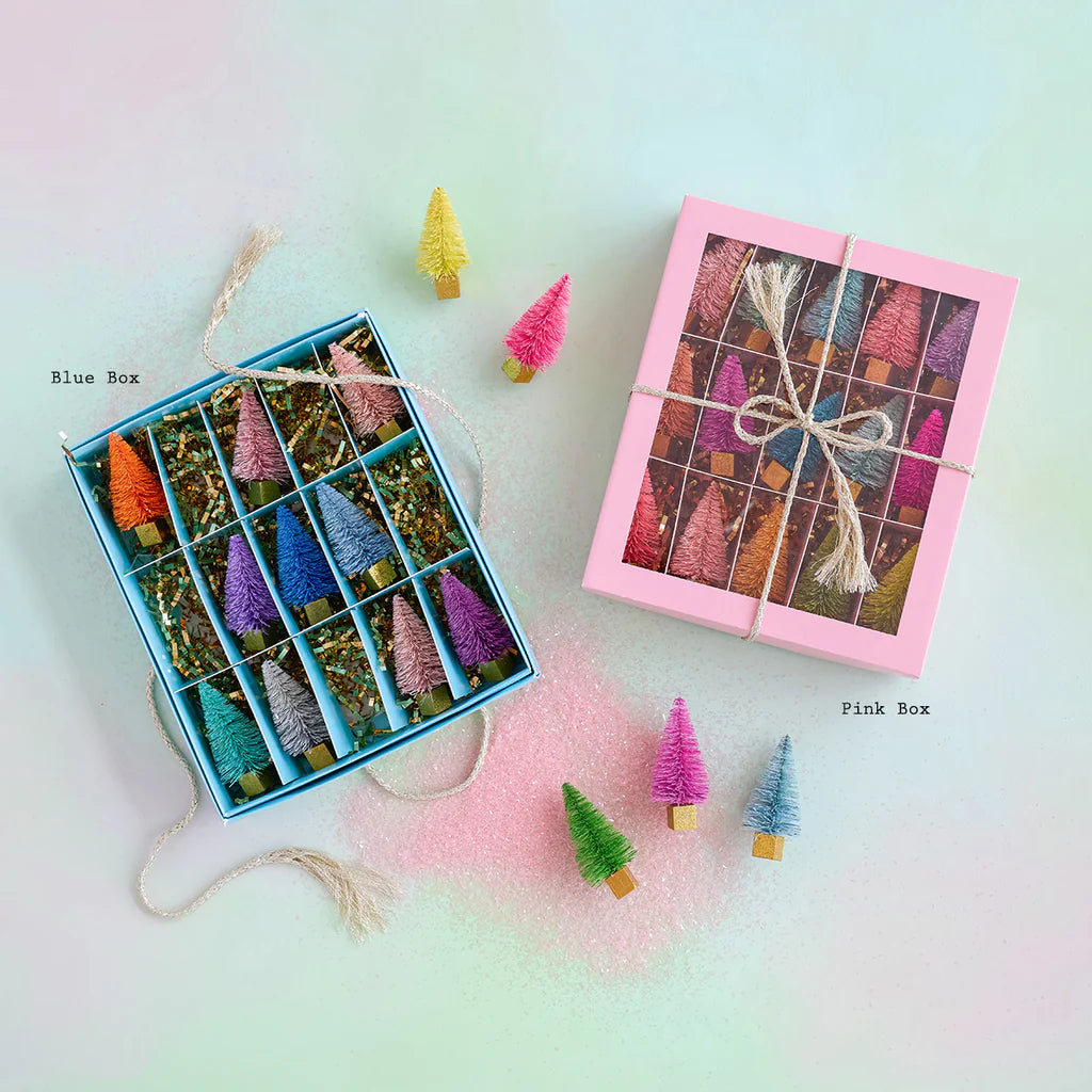 Rainbow Forest Sisal Tree, Boxed Set of 15 - Eden Lifestyle