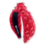 Red Velvet Headband with Red Crystal Hearts - Eden Lifestyle