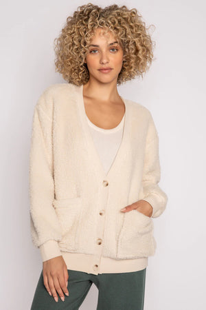 Shearling Cardigan - Eden Lifestyle