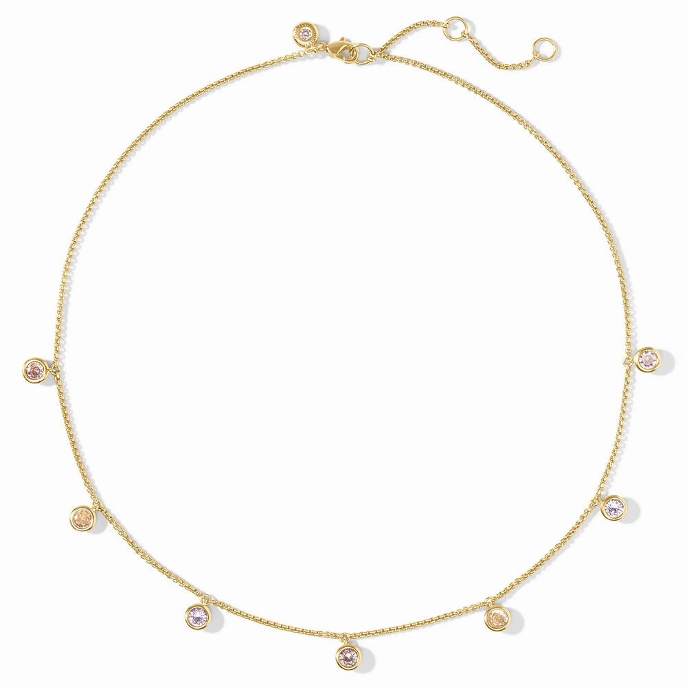 Rainbow Delicate Charm Necklace Champagne Radiance - Eden Lifestyle