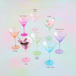 Rainbow Martini Glass - Eden Lifestyle