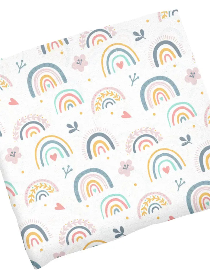 Rainbow Muslin Blanket - Eden Lifestyle