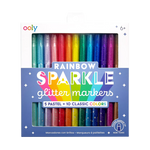 Rainbow Sparkle Glitter Markers - Set of 15 - Eden Lifestyle