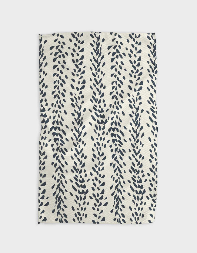 Reeds Printed - Midnight Kitchen Tea Towel - Eden Lifestyle