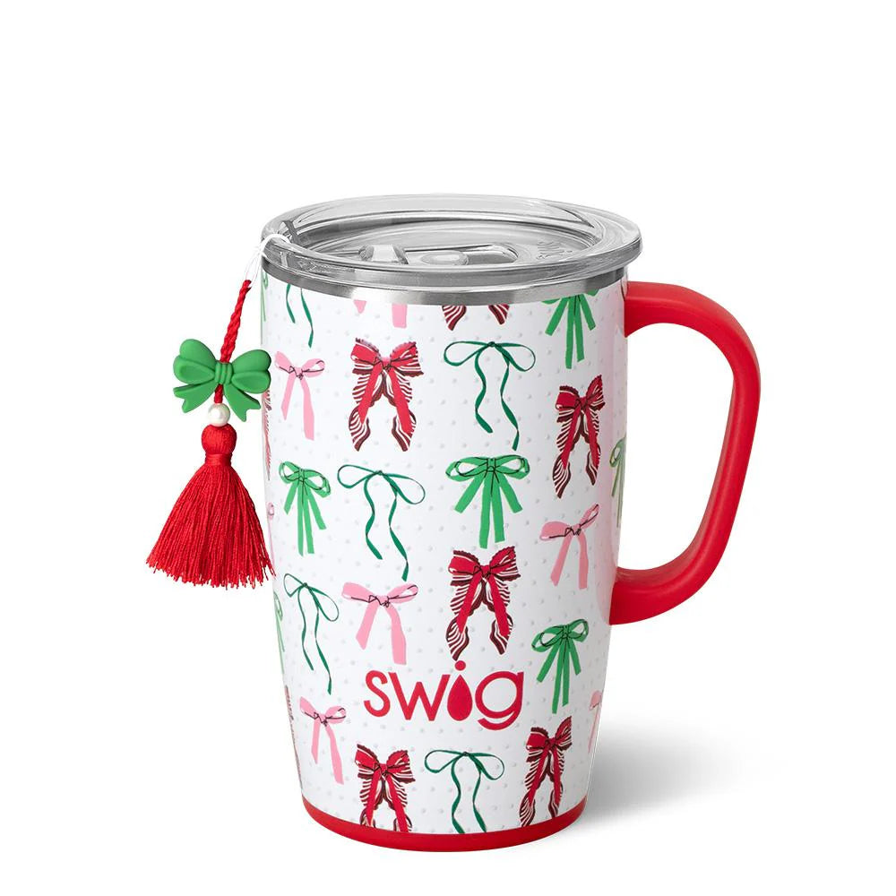 Ribbons and Bows Travel Mug 18oz - Eden Lifestyle