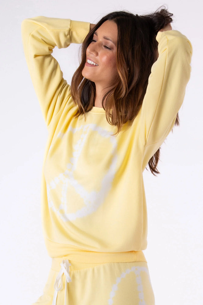 Ride or Dye Lemon Long Sleeve Top and Short Set - Eden Lifestyle