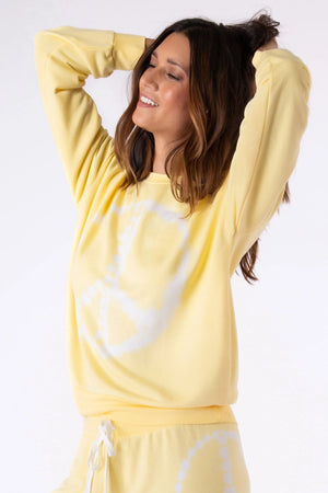 Ride or Dye Lemon Long Sleeve Top and Short Set - Eden Lifestyle