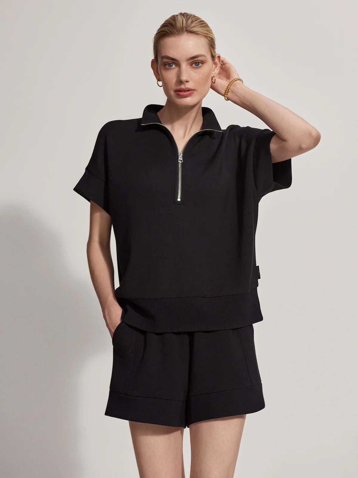 Ritchie Short Sleeve Sweat Black - Eden Lifestyle